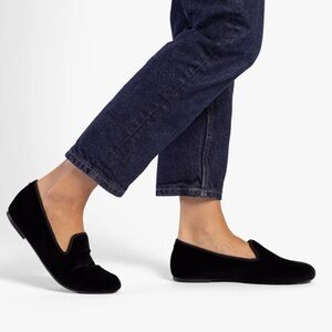 Birdies The Starling Velvet Loafer Flat Black 8.5‎